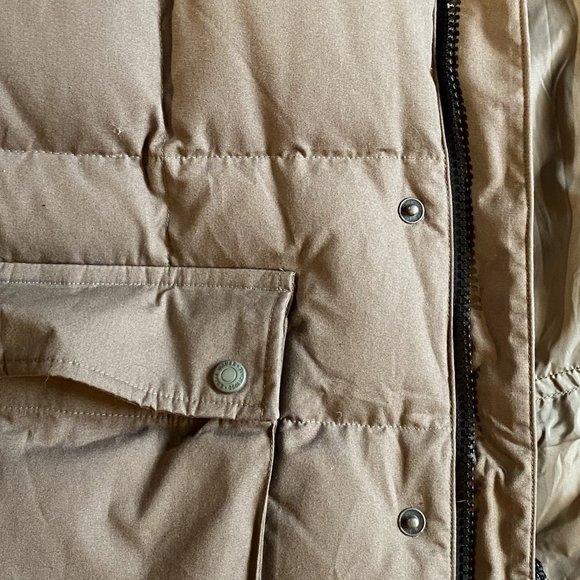 Eddie Bauer Goose Down Puffer Vest XL tan - Picture 3 of 10